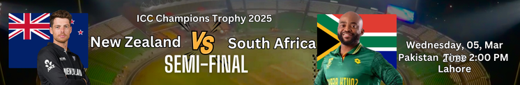 New Zealanad vs South Africa Semi Final